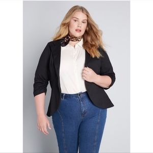 Modcloth Fine and Sandy Blazer in Black
